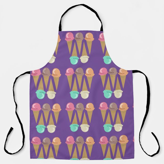 Ice Cream Cone Zone Fun Sweet Treats Apron (Front)