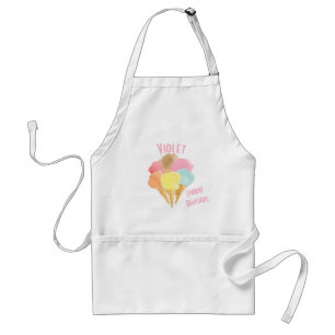 Ice Cream Cones Colourful Flavours Personalized Standard Apron