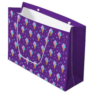 Ice Cream Cones Design  Large Gift Bag