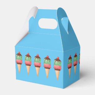 Ice Cream Cones Favor Box