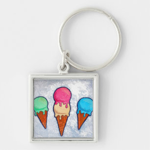 Ice Cream Cones Keychain