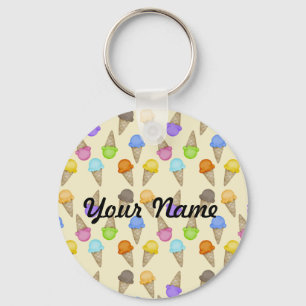 Ice Cream Cones Keychain