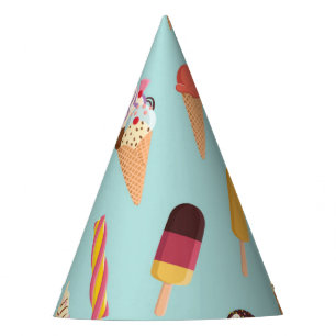 Ice cream cones party hat