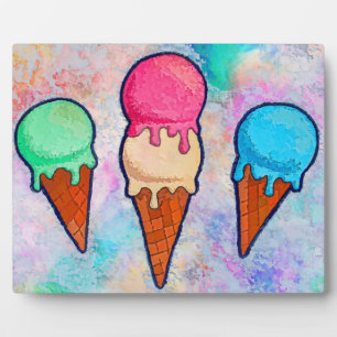 Ice Cream Cones Plaque