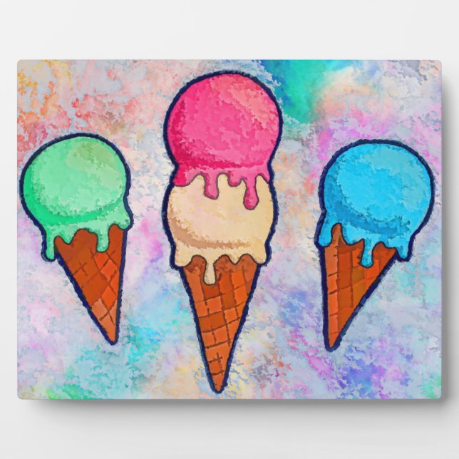 Ice Cream Cones Plaque (Front)