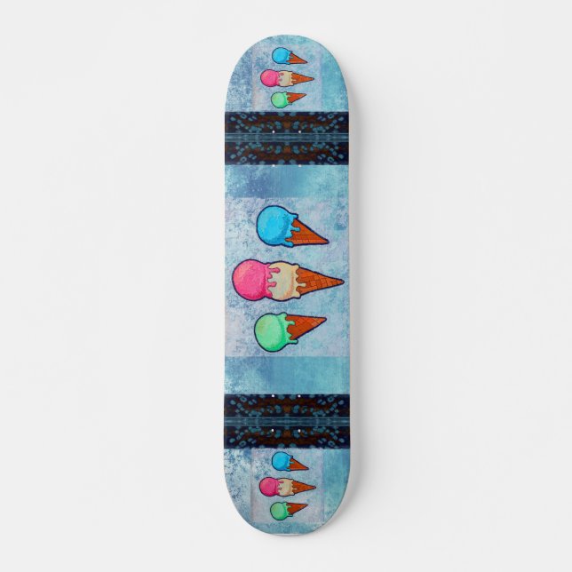 Ice Cream Cones Skateboard (Front)