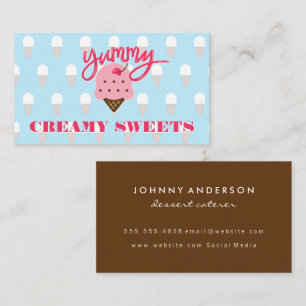 Ice Cream Cones Sweets Business Card