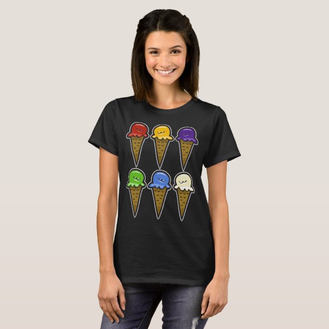 Ice Cream Cones T-Shirt (Front Full)