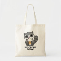 Ice Cream Coon Funny Animal Racoon Pun 