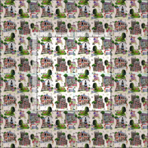 Ice Cream Country Repeat Design Fabric