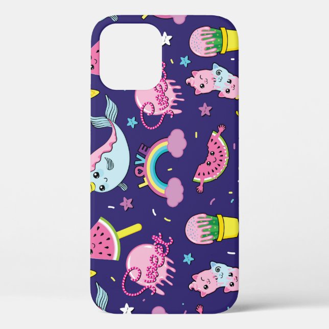 Ice Cream: Cute Seamless Case-Mate iPhone Case (Back)