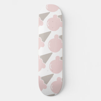 Ice Cream Cute Strawberry pink towel Skateboard