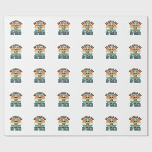 Ice Cream Dad Vintage Funny Cooler Dad Shirt Desig Wrapping Paper