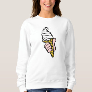 Ice Cream Design with Ice Cream Cone or Cornet Swe Sweatshirt