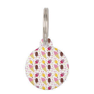 Ice Cream Dog ID Tag