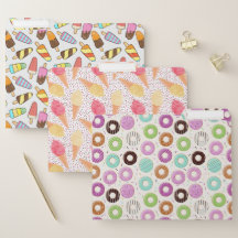 Ice Cream & Doughnuts File folder set