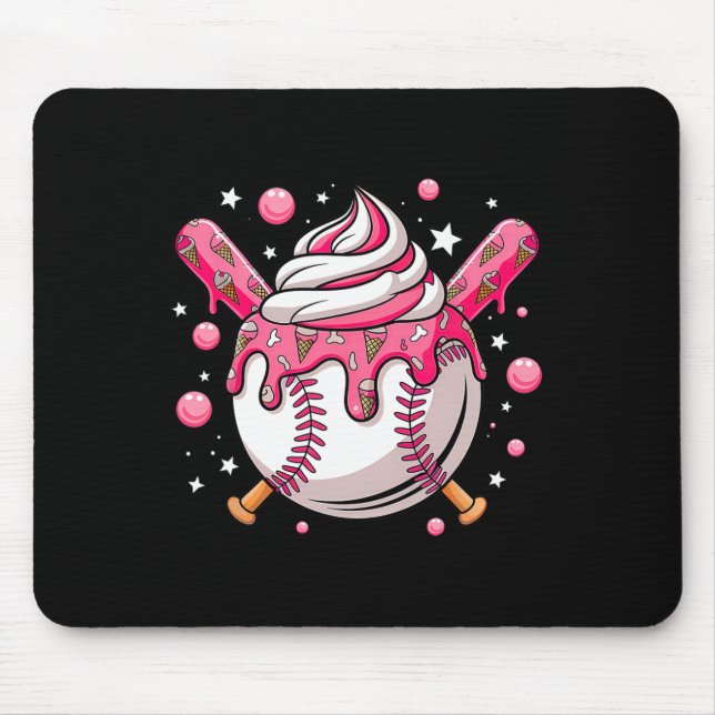 Ice Cream Drip Bysebyll Stuff Shirt Stuff Bysebyll Mouse Pad (Front)