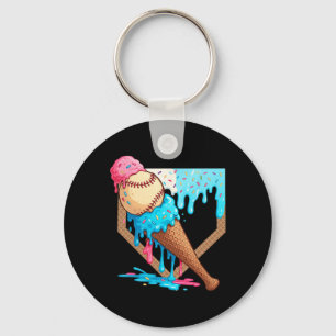 Ice-cream Drip Sell Boys Game Day Home Plate Dripp Keychain