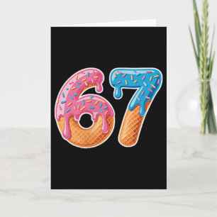 Ice Cream Drip Six Seven 6 7 Meme 67  Card