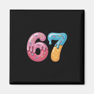Ice Cream Drip Six Seven Sports Cool Meme 67 Funny Magnet