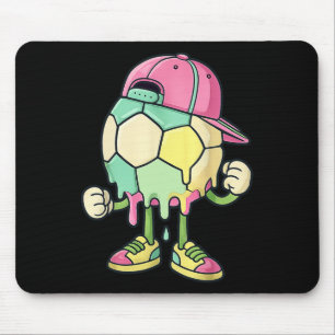 Ice Cream Drip Soccer Sports Soccer Drip For Girls Mouse Pad