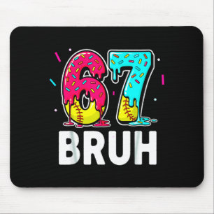 Ice Cream Dripng Softball Drip Fun 6 7 Six Seven M Mouse Pad