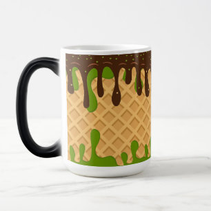 Ice Cream,Dripping Matcha Choco Bliss , Modern Magic Mug