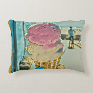 Ice cream flavour accent pillow