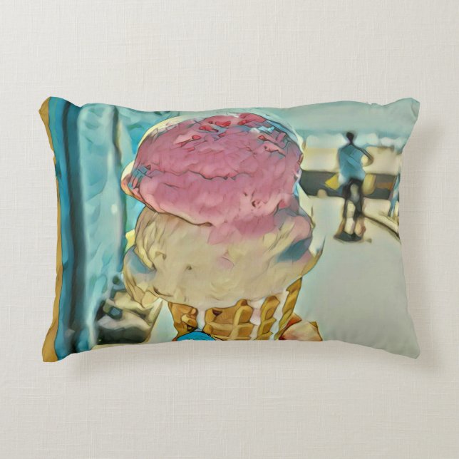 Ice cream flavour accent pillow (Front)