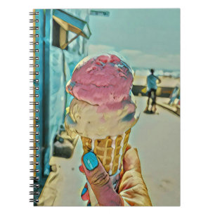 Ice cream flavour notebook