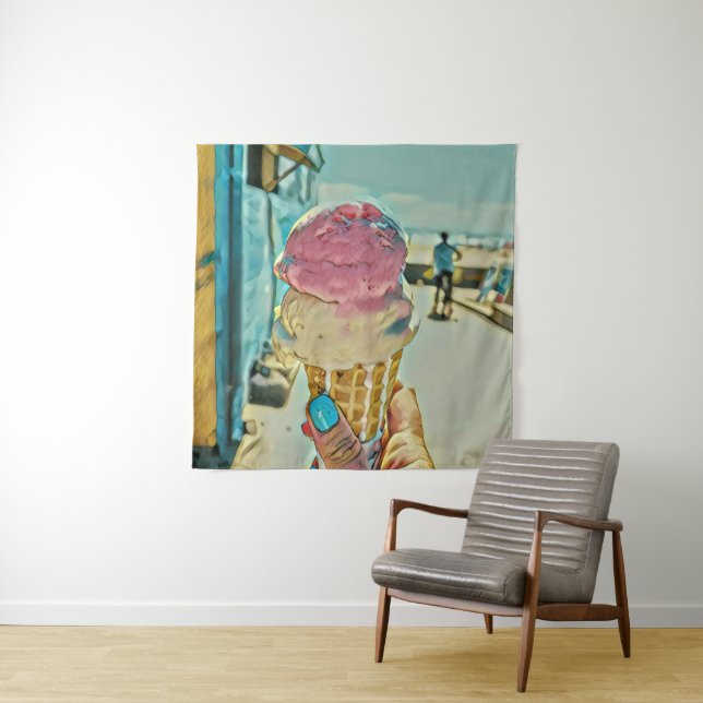 Ice cream flavour tapestry (In Situ)