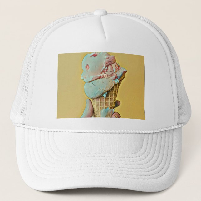 Ice cream flavour trucker hat (Front)