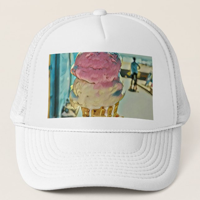 Ice cream flavour trucker hat (Front)