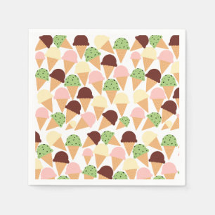 Ice Cream Flavours Napkin