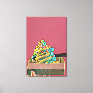 Ice cream for kids canvas print