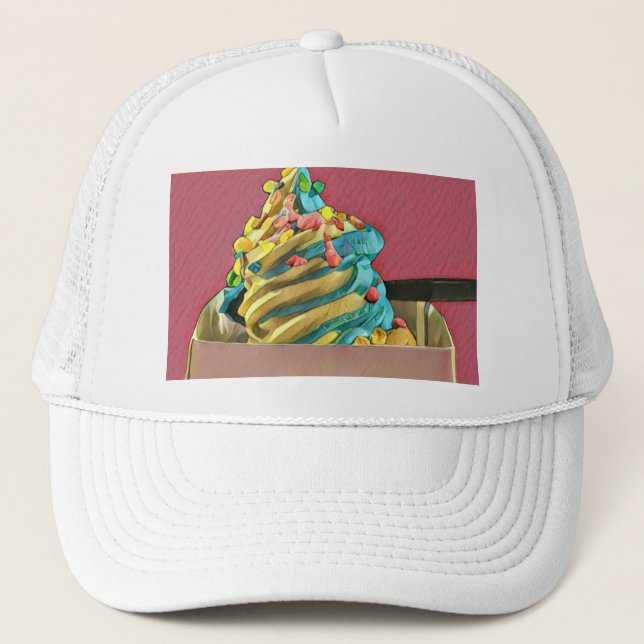 Ice cream for kids trucker hat (Front)