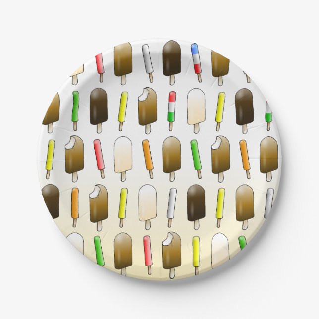 Ice Cream & Fun Birthday Paper Plate (Front)