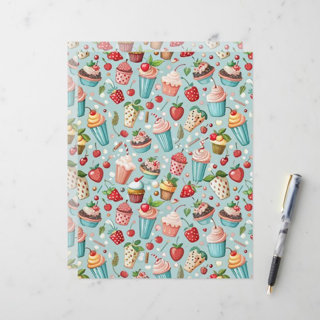Ice Cream Fun Letterhead (Front/Back In Situ)