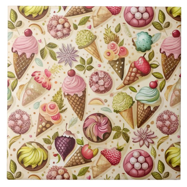 Ice Cream Fun Tile (Front)