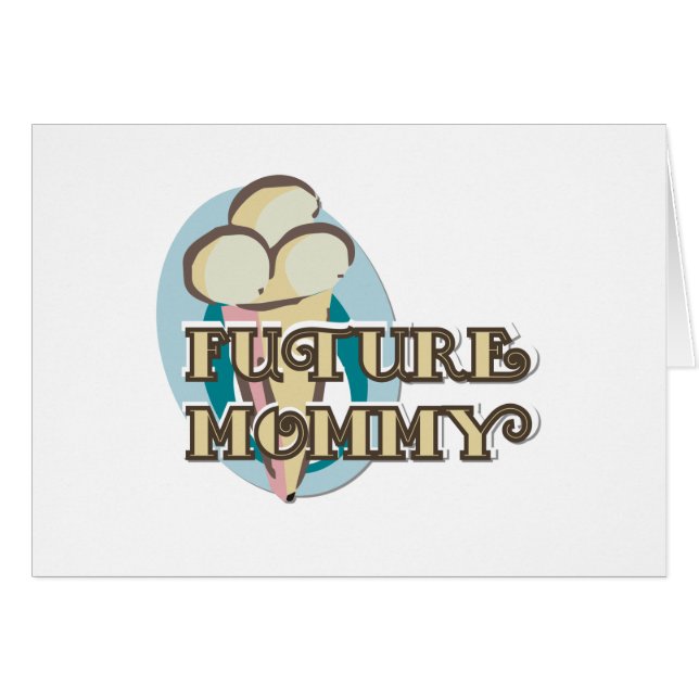Ice Cream Future Mommy Tshirts and Gifts (Front Horizontal)