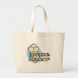 Ice Cream Future Mommy Tshirts and Gifts Large Tote Bag