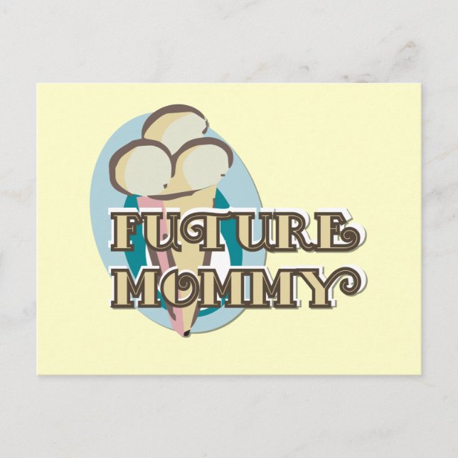 Ice Cream Future Mommy Tshirts and Gifts Postcard (Front)