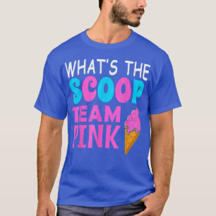 Ice Cream Gender Reveal Matching Team Pink What's T-Shirt