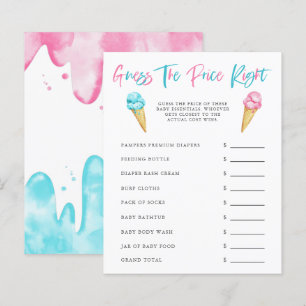 Ice Cream Gender Reveal Party Guess The Price