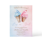 Ice cream Gender Reveal What's The Scoop