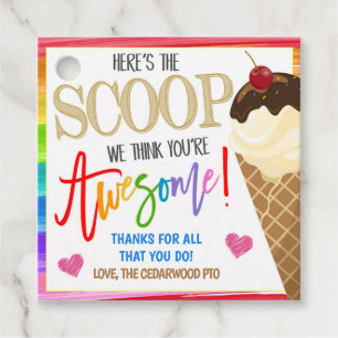 Ice Cream Gift Tag