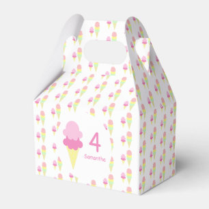 Ice Cream Girl Birthday Favor Box