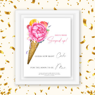 Ice cream - Guess How Many Corks Poster