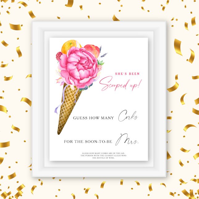 Ice cream - Guess How Many Corks  Poster (Creator Uploaded)