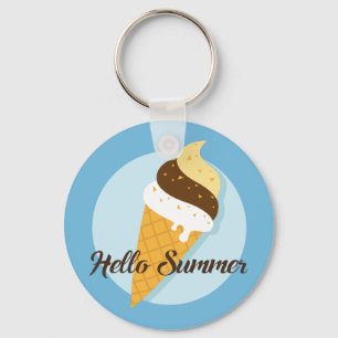 Ice Cream Hello custom key chains